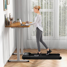 Load image into Gallery viewer, Tapis de Course Mince Tapis de Jogging avec Capacit de 120 Kg Tlcommande et cran Led Inclinable  Roulettes Tapis de Course  Glisser Gris/Noir/Rose -