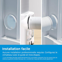 Load image into Gallery viewer, MIDEA Climatiseur Mobile Silencieux 12000 BTU avec Évacuation - Climatisation Portable Prêt à Poser 3500W - Clim Réversible Split Mobile - 4 modes avec Kit de Fenêtre et App Control