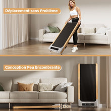 Load image into Gallery viewer, Tapis de Course Électrique 1,3-6KM/H Moteur 2,25HP à Roulettes Charge 120 kg avec Télécommande Écran LED 15 Programmes Gris -