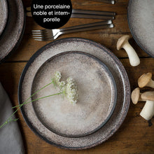 Load image into Gallery viewer, Moritz &amp; Moritz VIDA service de table 6 personnes - 18 Pièces - vaisselle et arts de la table beige 6x assiettes plates, 6x assiettes creuses, 6x assiettes à petit-déjeuner
