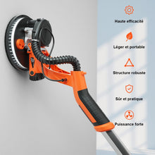 Load image into Gallery viewer, Ponceuse de Plaque de Plâtre 750W avec Lumière LED 6 Vitesses Variables 800-1750 tr/min -