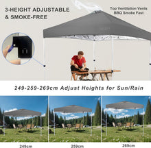 Load image into Gallery viewer, Origem Tonnelle Pliante 3x3 Imperméable &amp; 2,5 x 2,5m &amp; 3x6m avec Parois Latérales, Barnum Montage en Un Geste &amp; Sac de Rangement à roulettes, Tonnelle de Jardin Exterieur, Idéal pour Camping