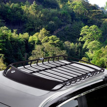Load image into Gallery viewer, Porte-bagages en Mtal Barre de Support pour Vhicule Haute Rsistance en Acier Antirouille 120x98x16,5cm,Noir -