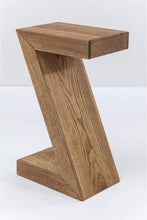 Load image into Gallery viewer, Kare Design Table d'Appoint Z Authentico, Marron, Bois Massif, Table de Salon, Meuble, Deco Intérieur, Décoration Chambre, Salon, Maison, 55x30x20 cm (H/L/P)