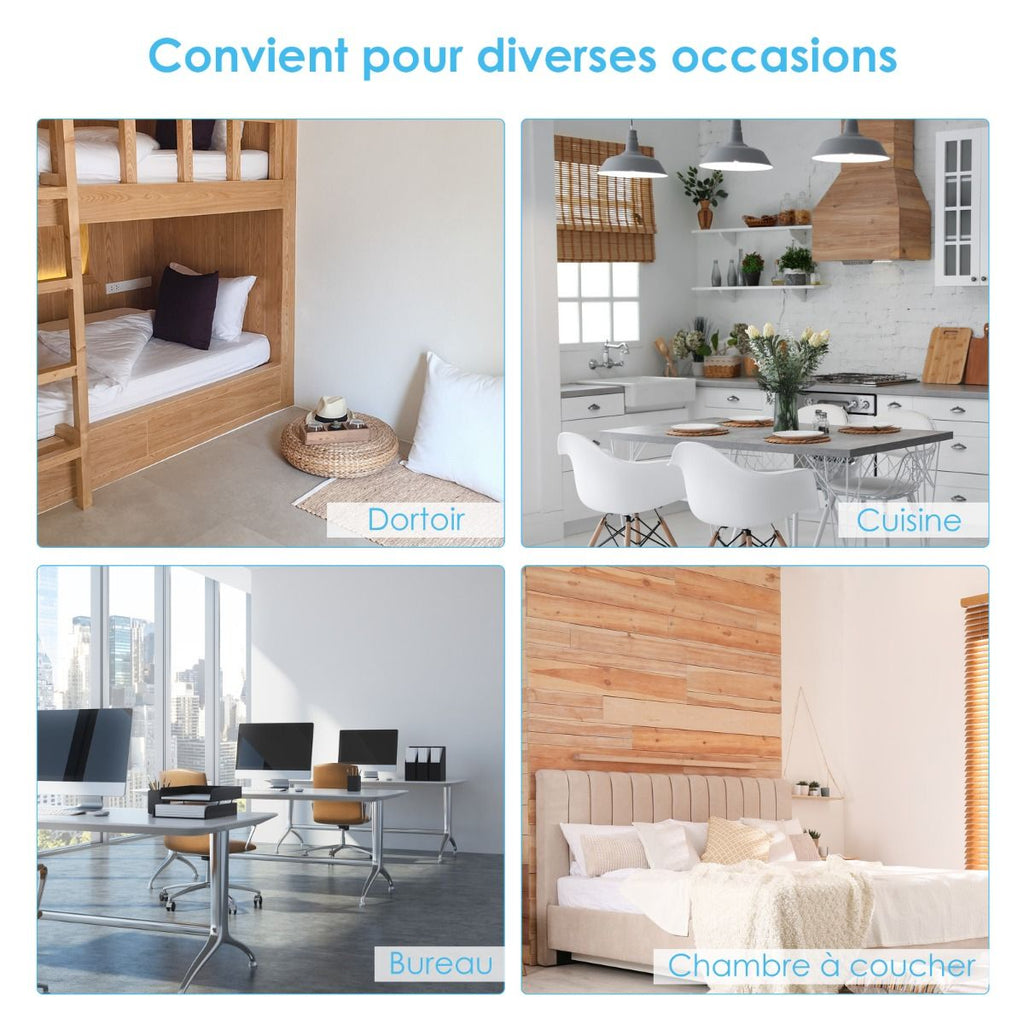 Mini Frigo 68L 220-240V Étagères Amovibles et Porte Réversible Température 0 °C - 10 °C pour Maison Chambre Bureau -