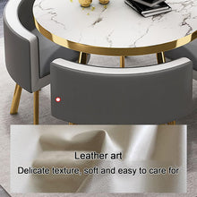 Load image into Gallery viewer, Table À Manger Ronde,Ensemble Table Et Chaise Salle A Manger,Table De Cuisine 4 Personnes,Table Chaise Encastrable,Petites Tables De Salle De Conférence,Table De Bureau Simple,Table Ronde 90 Cm (Size