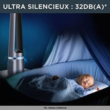 Load image into Gallery viewer, Rowenta Eclipse 2-en-1 Ventilateur purificateur, Ventile et filtre l’air, Particules fines, 32 dB (A), Puissant, Oscillation, 12 vitesses, Minuteur, Départ différé QU5030F0