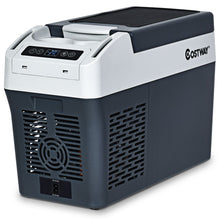 Load image into Gallery viewer, Réfrigérateur Congélateur de Voiture 12L Portable Compresseur -20°C à +10°C Ampoules LED 2 Porte-gobelets 23x53x36cm -