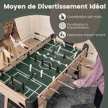 Load image into Gallery viewer, Table de Baby-Foot de 138 cm Table de Jeu de Football d'Arcade 2 Ballons 26 Joueurs 2 Marqueurs de Score Pieds Réglables -