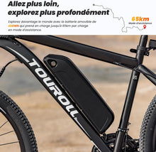 Load image into Gallery viewer, Touroll U1 Vélo Électrique, 26"/29" Vélo Électrique en Montagne pour Adulte, VTT électrique 250 W, Batterie Amovible 13AH, Autonomie 65 km, E-Bike 21 Vitesses