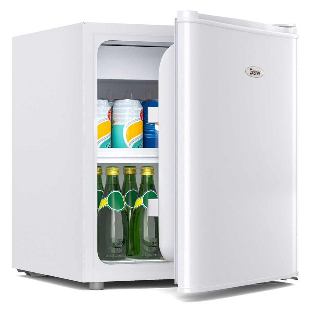 Mini Rfrigrateur 48L,2 niveaux et porte-bouteille,bac  lgumes,Silencieux 230V,46 x 44 x 49 cm,Blanc -