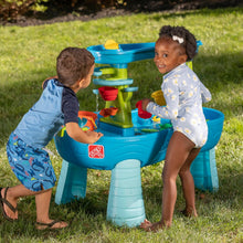 Load image into Gallery viewer, Rain Shower Splash Table d'eau avec 13 Accessoires - Bleu &amp; Vert | Table Jeux d'eau | Table d檃ctivit pour Le Jardin,Table Activit Eau | Table d'eau Extrieur