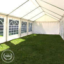 Load image into Gallery viewer, TOOLPORT 3x6 m Tente de réception/Barnum Gris-Blanc Toile de Haute qualité PVC 700 N