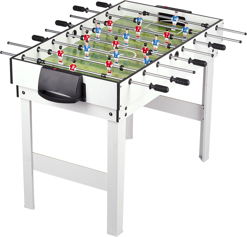 Leomark Table 4 Jeux en 1 - Billard, babyfoot, Hockey de Table et ping-Pong Table à Jouer Multifonction Table multijeux Dim: 120 x 61 x 82 (Hauteur) cm