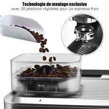 Load image into Gallery viewer, Machine à Café Automatique avec Broyeur à Grains 1350W 30 Niveaux de Poudre de Café Réglables Température Réglable -