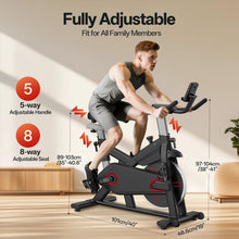 Load image into Gallery viewer, Pasyou VéLo D'Appartement Avec RéSistance MagnéTique, VéLo De Fitness, EntraîNement Cardio En Salle Velo Spinning, Stationnaires à La Maison Avec Moniteur, Support De Tablette