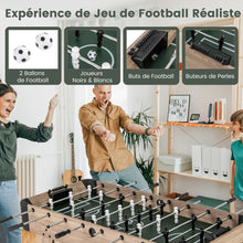 Load image into Gallery viewer, Table de Baby-Foot de 138 cm Table de Jeu de Football d'Arcade 2 Ballons 26 Joueurs 2 Marqueurs de Score Pieds Réglables -
