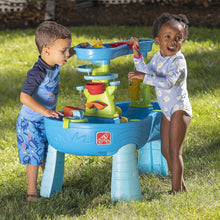 Load image into Gallery viewer, Rain Shower Splash Table d'eau avec 13 Accessoires - Bleu &amp; Vert | Table Jeux d'eau | Table d檃ctivit pour Le Jardin,Table Activit Eau | Table d'eau Extrieur