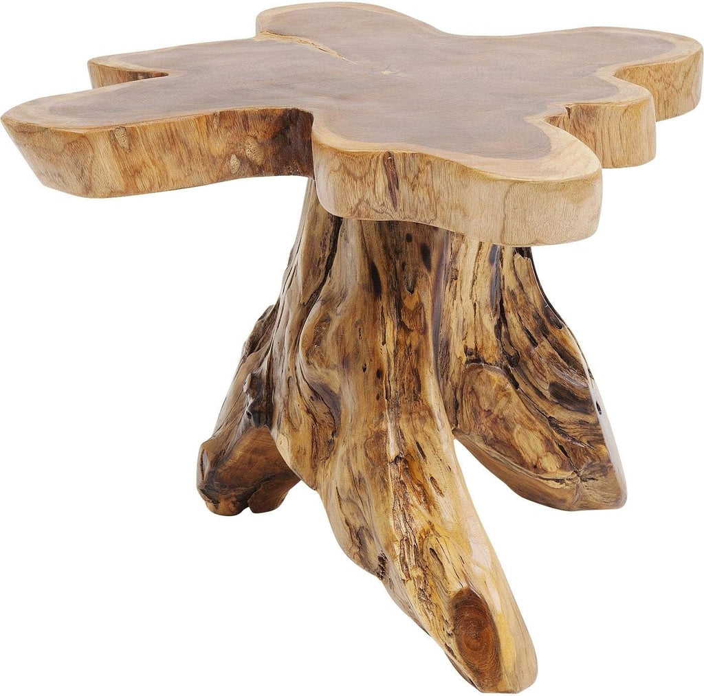 Kare Design Table d'appoint Tree, Bois Massif, Nature-Marron, Grand, Deco Intérieur, Decoration Chambre, Salon, Couloir, Maison, 40x50x50cm