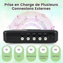 Load image into Gallery viewer, Piano Numrique Pliable  88 Touches avec Fonction Bluetooth MIDI Clavier lectronique Portable avec Pdale de Sustain Sac de Transport -