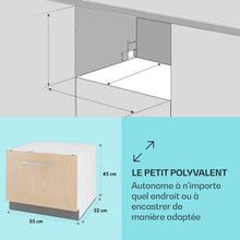Load image into Gallery viewer, Mini Lave Vaisselle de Table de 8 Couvert,Silencieux,6 Programmes de Lavage,Portable,Facile à Installer pour la Maison et Bureau -