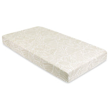 Load image into Gallery viewer, Babyletto Crib Sheet in GOTS Certified Organic Muslin Cotton - Oat Stripe