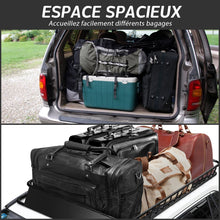 Load image into Gallery viewer, Porte-Bagages de Toit Universel 162 CM avec Capacité de 68 KG Galerie de Toit pour le Voyage et le Rangement Noir -