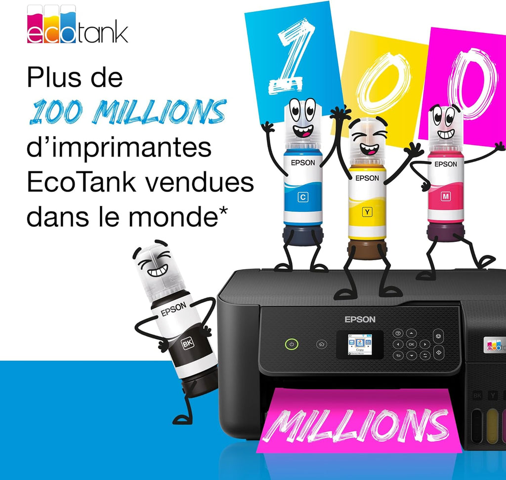 Imprimante multifonction A4 Wi-Fi EcoTank ET-4800 équipée de réservoirs d’encre, avec jusqu’à 3 ans d’encre inclus