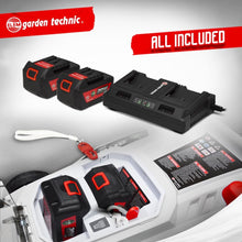 Load image into Gallery viewer, Tondeuse rechargeable 40V (2x20V) 37cm - Batteries et chargeur fournis - Elem Garden