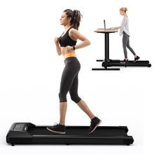 Load image into Gallery viewer, Tapis de Course Mince Tapis de Jogging avec Capacit de 120 Kg Tlcommande et cran Led Inclinable  Roulettes Tapis de Course  Glisser Gris/Noir/Rose -