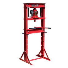 Load image into Gallery viewer, Presse d’atelier hydraulique 12 tonnes manomètre presse indicateur pression pressage rouge 16_0000568 -