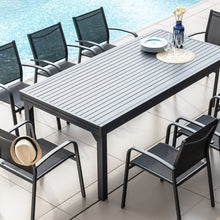 Load image into Gallery viewer, Table de jardin extensible aluminium 12 places (200/320 x 100 cm) Murano Gris anthracite - Action-sport36 -