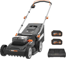 Load image into Gallery viewer, Pack Pro+ Tondeuse à Gazon 40V 460m² + Coupe-Bordures 20V + 2 Batteries 4Ah et 1 Batterie 2Ah + Chargeur Double et Chargeur Simple (Idéal pour l'Entretien du Jardin)