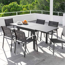 Load image into Gallery viewer, Table de jardin extensible en aluminium 8 places (90/180 x 90 cm) Murano Gris anthracite - Action-sport36 -