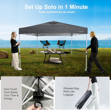 Load image into Gallery viewer, Origem Tonnelle Pliante 3x3 Imperméable &amp; 2,5 x 2,5m &amp; 3x6m avec Parois Latérales, Barnum Montage en Un Geste &amp; Sac de Rangement à roulettes, Tonnelle de Jardin Exterieur, Idéal pour Camping