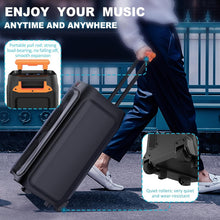 Load image into Gallery viewer, JYX Machine Karaoké pour Adultes, Enceinte Karaoké Bluetooth Portable avec 2 Microphones sans Fil, Party Box Idéale pour Les réunions de Famille/Le Camping en Plein Air
