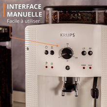 Load image into Gallery viewer, Machine à café grain,1,7 L,2 tasses en simultané,Nettoyage automatique,Buse vapeur pour Cappuccino,Cafetière espresso,Essential noire YY8125FD,Noir -