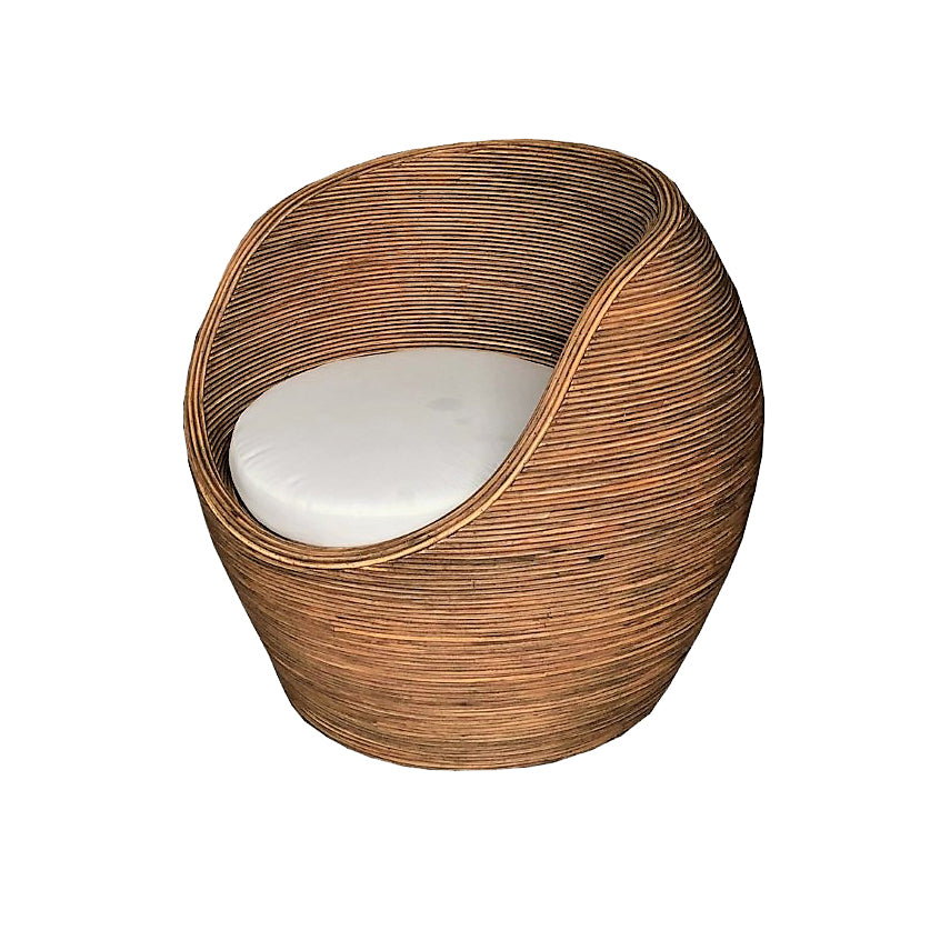 Salon de jardin en rotin 5 places Trinidad Naturel beige - Action-sport36 -