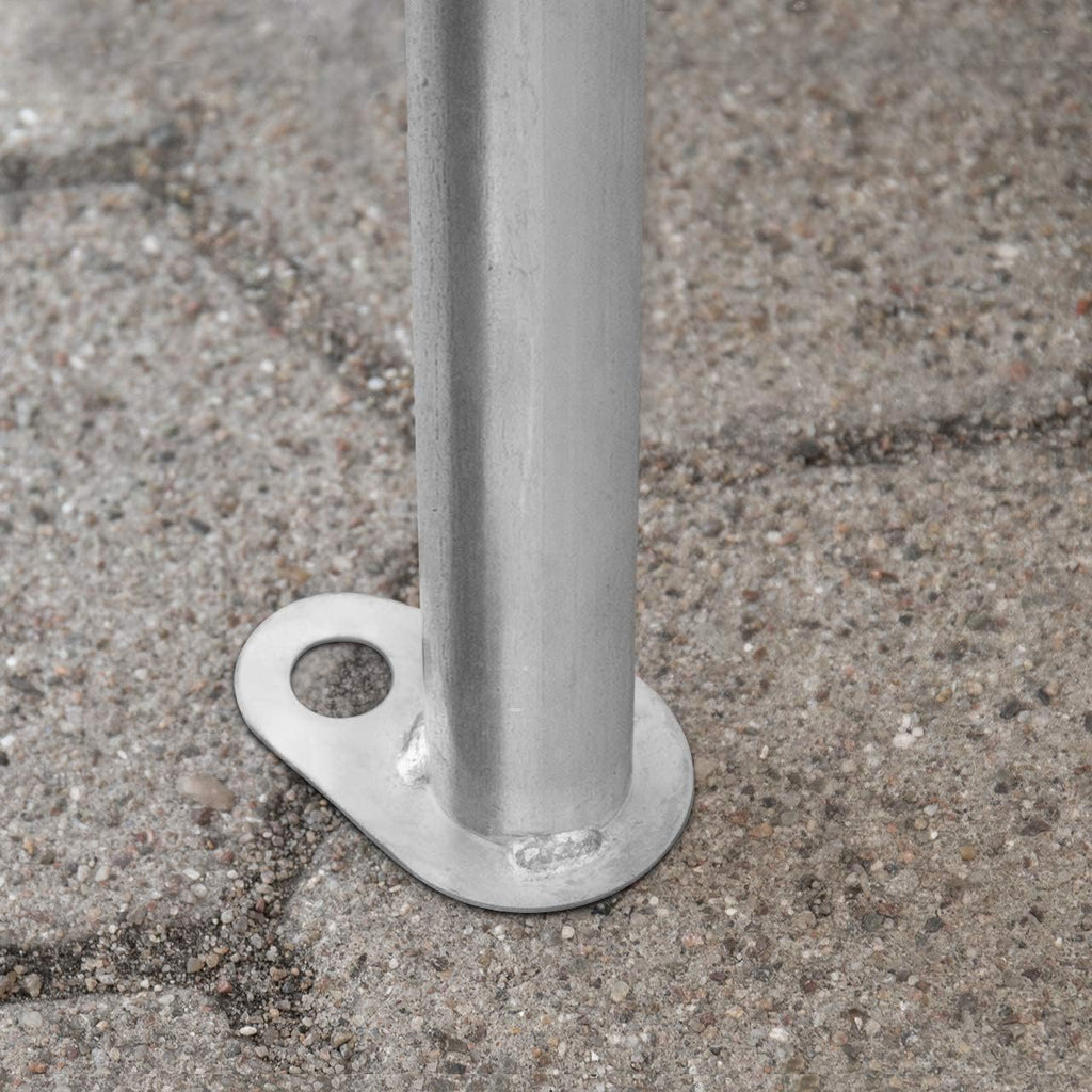 TOOLPORT Tente de Stockage 4x8 m abri bâche PVC 700 N imperméable Gris