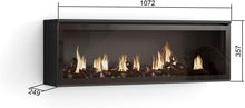 Load image into Gallery viewer, SKRAUT HOME | Cheminée électrique LED | Effet Flamme | 107x38x25cm | Salon - Salle à Manger | Décorative | Style Moderne | Noirs
