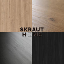 Load image into Gallery viewer, Skraut Home | Ensemble Meuble TV | Meuble Salon Complet | 310x186x35cm | pour Les TV jusqu'à 65" | Cheminée électrique | Style Moderne | Chêne et Noir