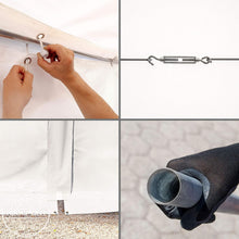Load image into Gallery viewer, TOOLPORT Tente de Stockage 6x12 m abri bâche PVC 700 N imperméable Blanc
