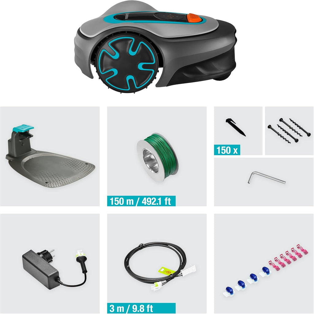 Tondeuse robot SILENO minimo 250 m虏 : Tondeuse intelligente avec connectivit optimale Programmable avec l'application Bluetooth庐 ,Version FR/NL (15201-26)