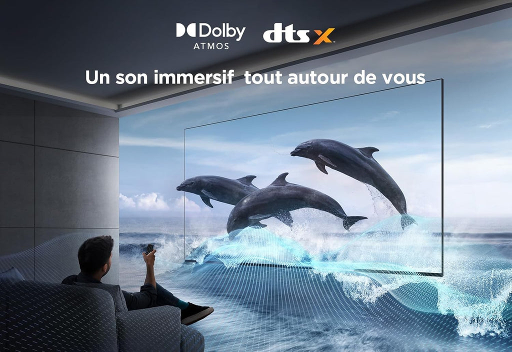 TCL 43PF650 43 Pouces 4K Ultra HD, HDR TV, Smart LED Fire TV (Dolby Vision, Dolby Atmos, DTS, HDR 10, Alexa intégré, Airplay2, Miracast)