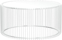 Load image into Gallery viewer, Kare Design Tables basses Wire, argenté/miroir, rond, acier, verre, table basse salon lot de 2, meuble, table de salon, chambre, Ø70cm, Ø60cm