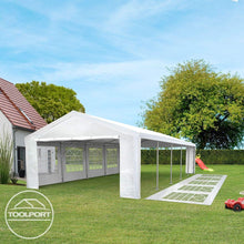 Load image into Gallery viewer, TOOLPORT Tente de réception 3x2 m pavillon Blanc bâche PE 350 N imperméable Tente de Jardin