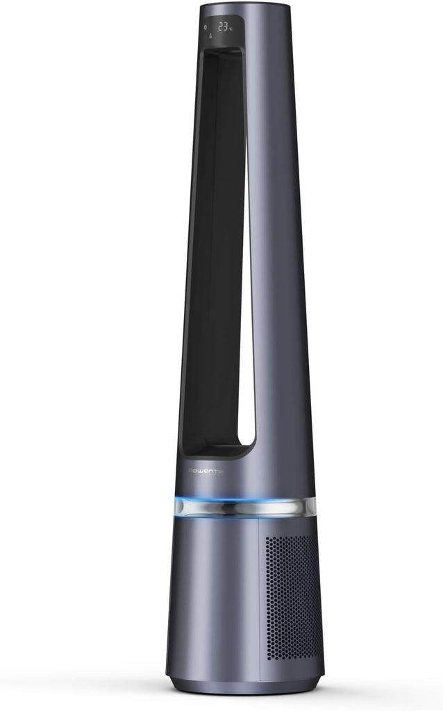 Rowenta Eclipse 2-en-1 Ventilateur purificateur, Ventile et filtre l’air, Particules fines, 32 dB (A), Puissant, Oscillation, 12 vitesses, Minuteur, Départ différé QU5030F0