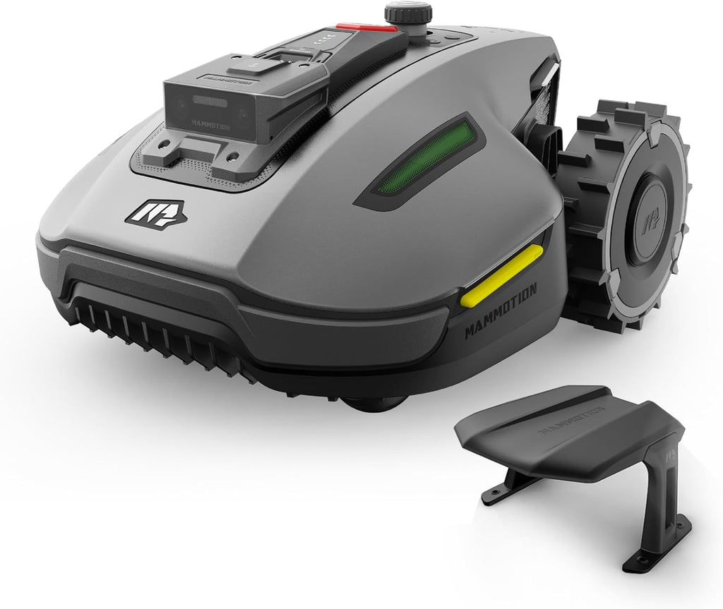 MAMMOTION YUKA Mini 700 Robot Tondeuse sans Fil Périphérique, NetRTK+Vision, Aucune Antenne RTK Requise, Recommandé 700 m², Pente à 50%, Cartographie Automatique, avec Module 4G