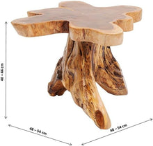 Load image into Gallery viewer, Kare Design Table d'appoint Tree, Bois Massif, Nature-Marron, Grand, Deco Intérieur, Decoration Chambre, Salon, Couloir, Maison, 40x50x50cm