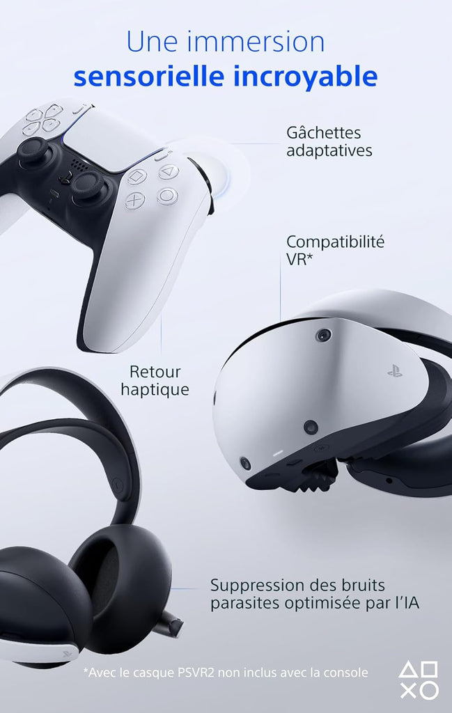 Playstation Sony, 5 Édition Numérique, avec 1 Manette Sans Fil DualSense, Couleur : Blanche